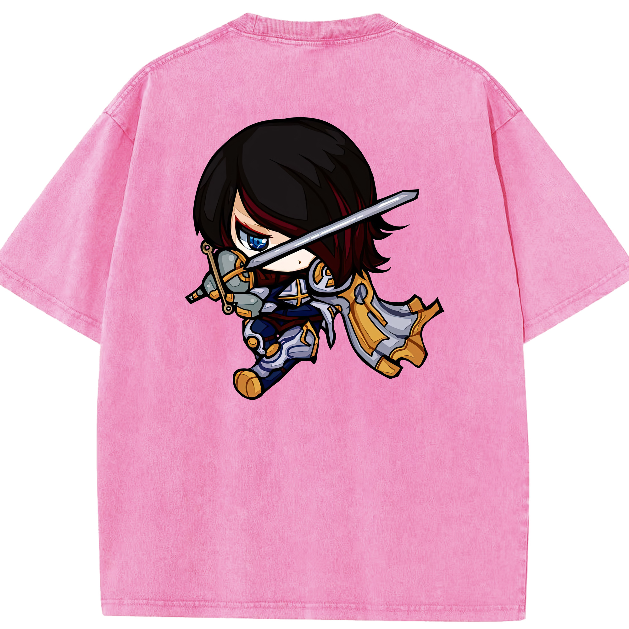 リーグ・オブ・レジェンド League of Legends LOL 綿100% ヴィンテージ風 半袖Tシャツ（背面プリント）